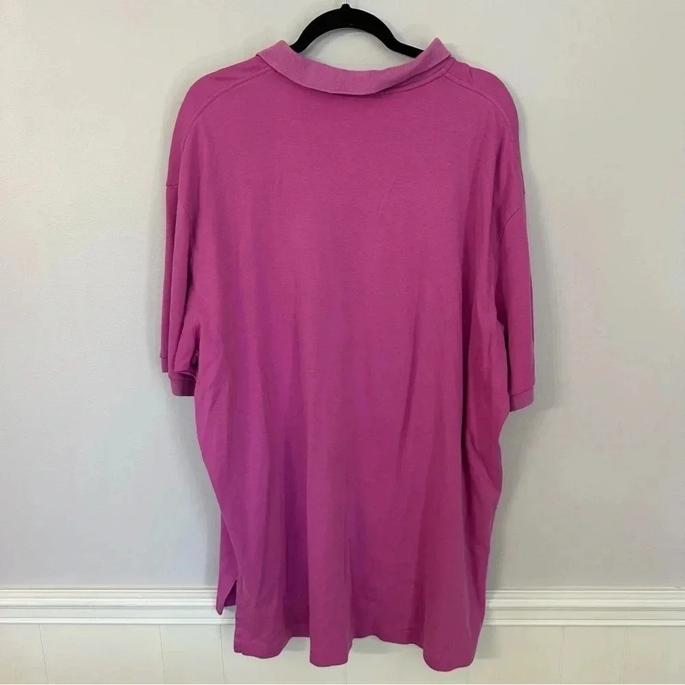 Polo by Ralph Lauren Men's Short Sleeve Purple Button Up Cotton Polo Sz XXL GUC